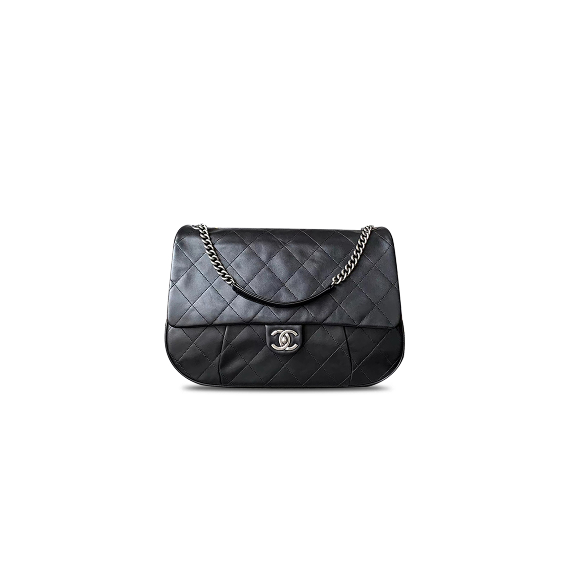 CHANEL VINTAGE CHAIN FLAP BAG  (34*24*7cm)